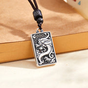 Buddha Stones 999 Sterling Silver Year Of The Dragon Lucky Flying Dragon Success Necklace Pendant Necklaces & Pendants BS 1