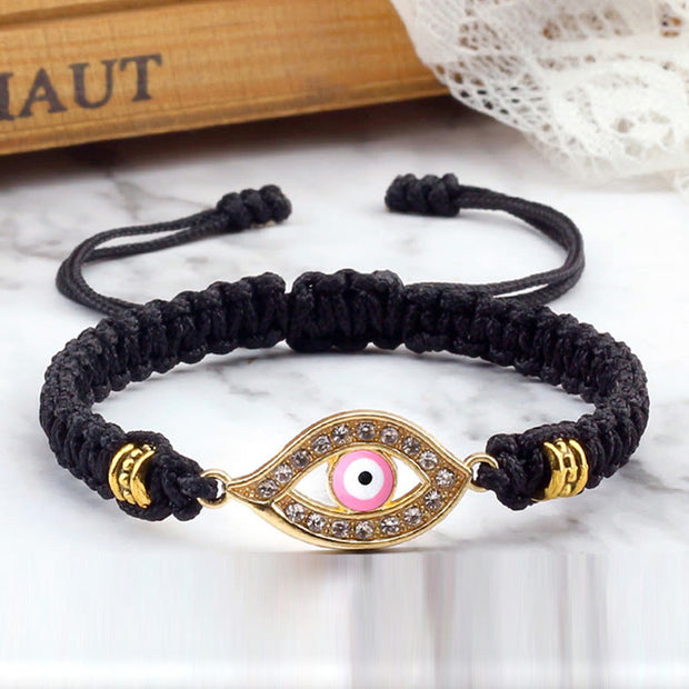 Buddha Stones Evil Eye Keep Away Evil Spirits String Bracelet Bracelet BS 63
