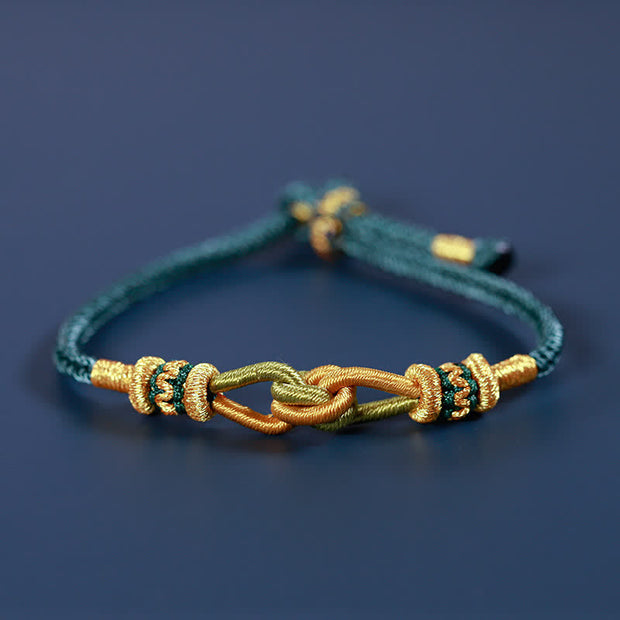 Buddha Stones Handmade Knotting Faith Strength Braid String Bracelet