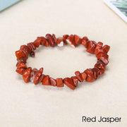 Natural Irregular Shape Crystal Stone Warmth Soothing Bracelet Bracelet BS Red Jasper