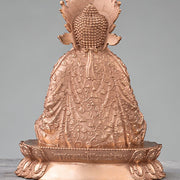 Buddha Stones Shakyamuni Figurine Compassion Handmade Copper Statue Decoration Decorations BS 8