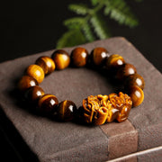 Buddha Stones Natural Tiger Eye Wealth Bracelet Bracelet BS 2