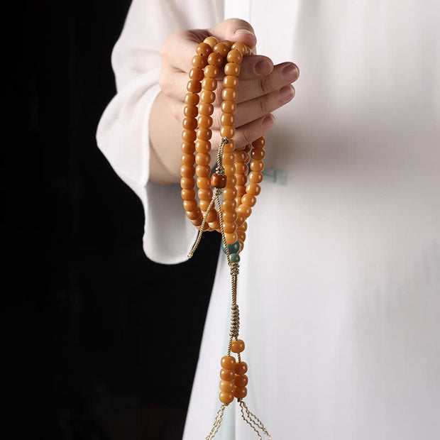 Buddha Stones 108 Mala Beads Bodhi Seed Wisdom Peace Bracelet Mala Bracelet BS 7