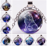 12 Constellations of the Zodiac Moon Starry Sky Protection Blessing Necklace Pendant Necklaces & Pendants BS 15