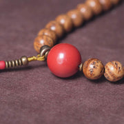Buddha Stones 108 Mala Beads Bodhi Seed Wisdom Peace Tassel Bracelet Mala Bracelet BS 4