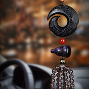 Buddha Stones Black Obsidian Ice Obsidian Tiger Eye One's Luck Improves Design Strength Car Hanging Decoration