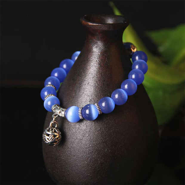 Buddha Stones Tibetan Cat Eye Lucky Bracelet Bracelet BS 5