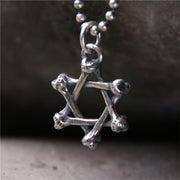 925 Sterling Silver Star of David Hope Protection Necklace Necklaces & Pendants BS Large