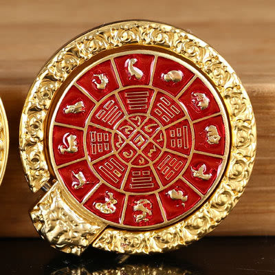 Buddha Stones Tibetan Om Mani Padme Hum Peace Phone Ring Bracket Universal Phone Holder Decorations