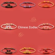 Buddha Stones Handmade Year of the Dragon Cute Chinese Zodiac Luck Braided Bracelet Bracelet BS 24