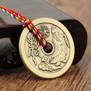 Buddha Stones Taoism Yin Yang Symbol Protection Pendant Decoration Amulet Decorations BS Bronze Lord Lao Zi