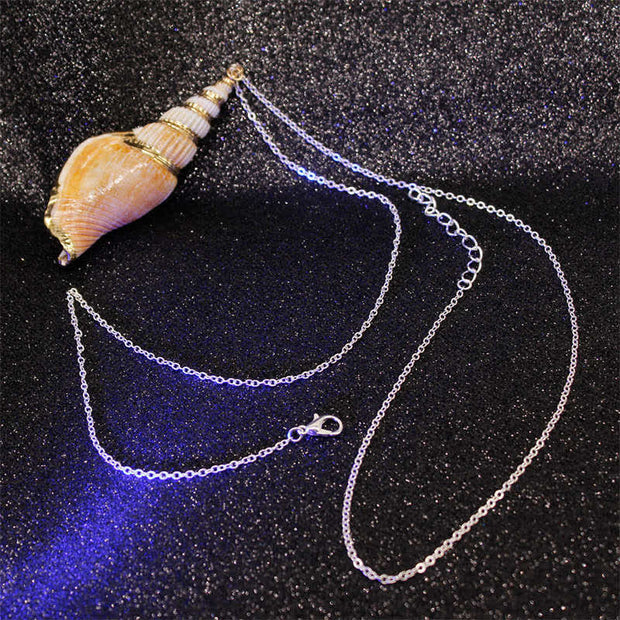 Sea Shell Lucky Buddha Stones Natural Shankha Conch Shell Seashell Lucky Necklace Pend ...