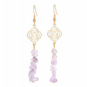 Healing Crystals Zen Cairn Confidence Earrings (Extra 30% Off | USE CODE: FS30) Earrings BS Lavender Amethyst