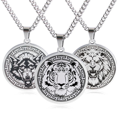 Animal Titanium Steel Chain Necklace Protection Pendant (Extra 30% Off | USE CODE: FS30) Necklaces & Pendants BS main