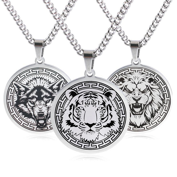 Animal Titanium Steel Chain Necklace Protection Pendant (Extra 30% Off | USE CODE: FS30) Necklaces & Pendants BS main