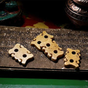 Buddha Stones Tibetan Yak Bone Dzi Bead Turquoise Keep Away Evil Spirits Bracelet Bracelet BS 14