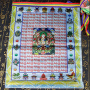 Buddha Stones Tibetan 5 Colors Windhorse Buddha Tara Scriptures Healing Auspicious Outdoor Prayer Flag TIBETAN PRAYER FLAGS buddhastoneshop 13