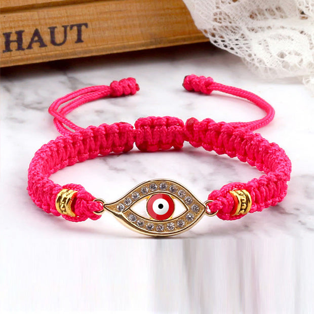 Buddha Stones Evil Eye Keep Away Evil Spirits String Bracelet Bracelet BS 57