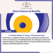 Buddha Stones 925 Sterling Silver Evil Eye Symbol Blessing Stud Earrings