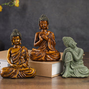 Buddha Stones Tibetan Meditation Praying Buddha Serenity Resin Home Decoration Decorations BS 3