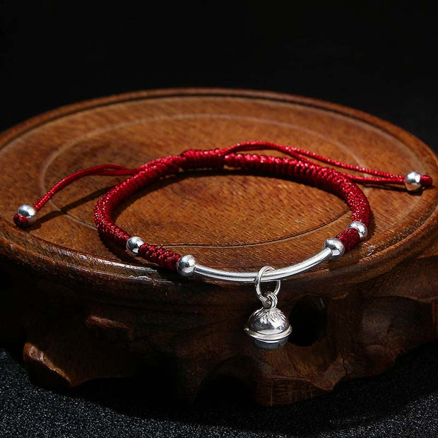 Buddha Stones FengShui Lucky Red String Bell Bracelet Bracelet BS 4