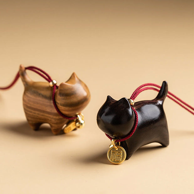 FREE Today: Brings Lucky Cat Hanging Wood Decoration