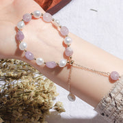 Buddha Stones Natural Blue Aventurine Crystal Pearl Bead Healing Bracelet Bracelet BS 8