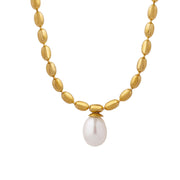 Buddha Stones Pearl Bead Peace Necklace Pendant Necklaces & Pendants BS 10