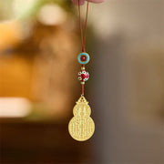 Buddha Stones Wu Lou Gourd Fu Character Tai Sui Amulet Fortune Phone Hanging Decoration Key Chain