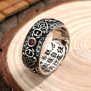 Buddha Stones Genstone PiXiu Feng Shui Frog Vajra Dorje Heart Sutra Wealth Adjustable Ring Ring BS Vajra 9mm
