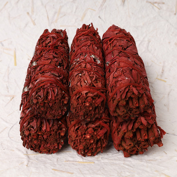 Buddha Stones Dragon's Blood Sage Smudge Stick for Home Negative Energy Cleansing Incense Healing Meditation Rituals