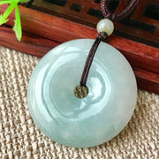 Buddha Stones Round Jade String Luck Necklace Pendant Necklaces & Pendants BS 1