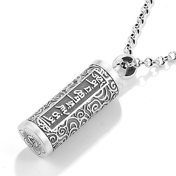 Buddhastoneshop Six True Words Protection Necklace Pendant