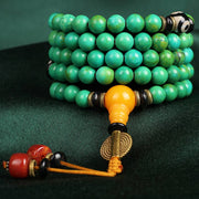 Buddha Stones Tibetan Turquoise Mala Balance Necklace Bracelet Bracelet BS 1