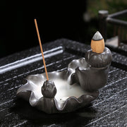 Buddha Stones Koi Fish Lucky Incense Burner Decoration Decoration BS 2