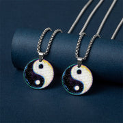Yin Yang Koi Fish Dragon Titanium Steel Harmony Necklace Pendant (Extra 40% Off | USE CODE: FS40)