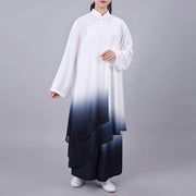 Buddha Stones Gradient Painting Meditation Prayer Spiritual Zen Tai Chi Qigong Practice Unisex Clothing Set Clothes BS 4