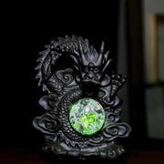 LED Light Dragon Strength Ceramic Incense Burner Decoration (Extra 30% Off | USE CODE: FS30)