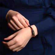 Buddha Stones Tibetan Nine-Eye Dzi Bead Prosperity String Bracelet Bracelet BS 2