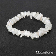 Natural Irregular Shape Crystal Stone Warmth Soothing Bracelet Bracelet BS Moonstone