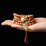 Buddha Stones Tibetan Rosewood Mala Healing Necklace Bracelet Bracelet BS 8mm