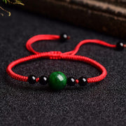 Buddha Stones Lucky and Success Jade Red String Bracelet Bracelet BS 3