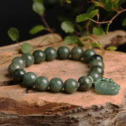 Buddha Stones Tibetan Jade PiXiu Prosperity Bracelet Bracelet BS 3