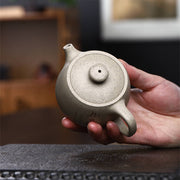 Buddha Stones Yixing Semi-handmade Beige Purple Clay Kung Fu Teapot 200ml