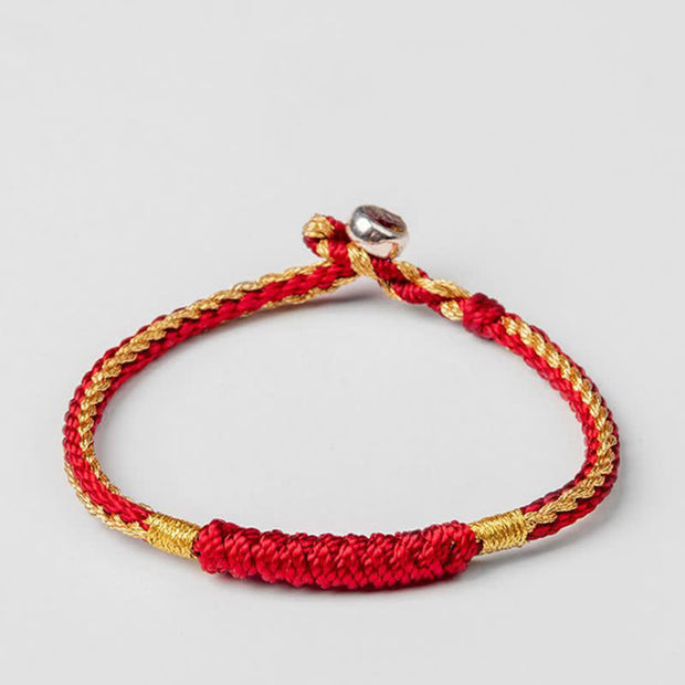 Buddha Stones Tibetan Handmade Braid Luck String Protection Bracelet Bracelet BS 3