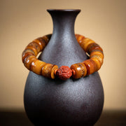 Buddha Stones Tibetan Natural Camel Bone Amber Red Agate Turquoise Protection Luck Bracelet Bracelet BS 1