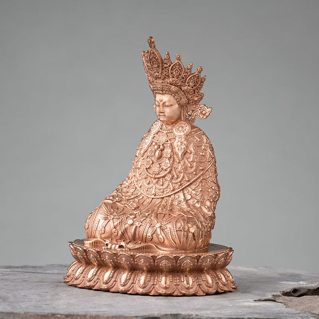 Buddha Stones Shakyamuni Figurine Compassion Handmade Copper Statue Decoration Decorations BS 3