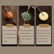 Buddha Stones 108 Mala Beads Cyan Jade Red Agate Laughing Buddha Luck Bracelet Mala Bracelet BS 15