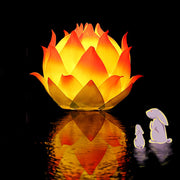 Buddha Stones DIY Lotus Flower Dragon Lantern Tassel Lamp Decoration Decorations BS 19