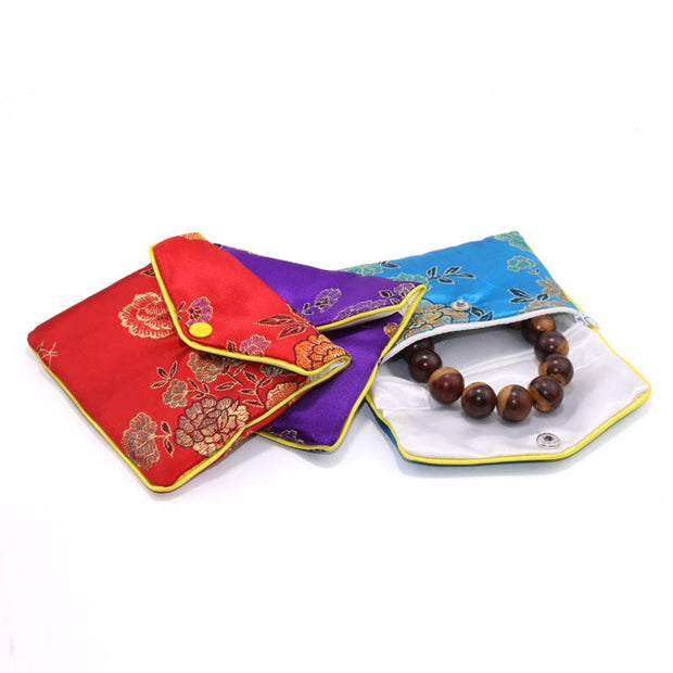 Buddha Stones Jewelry Silk Purse Pouch Gift Bags Decoration Decorations BS 13